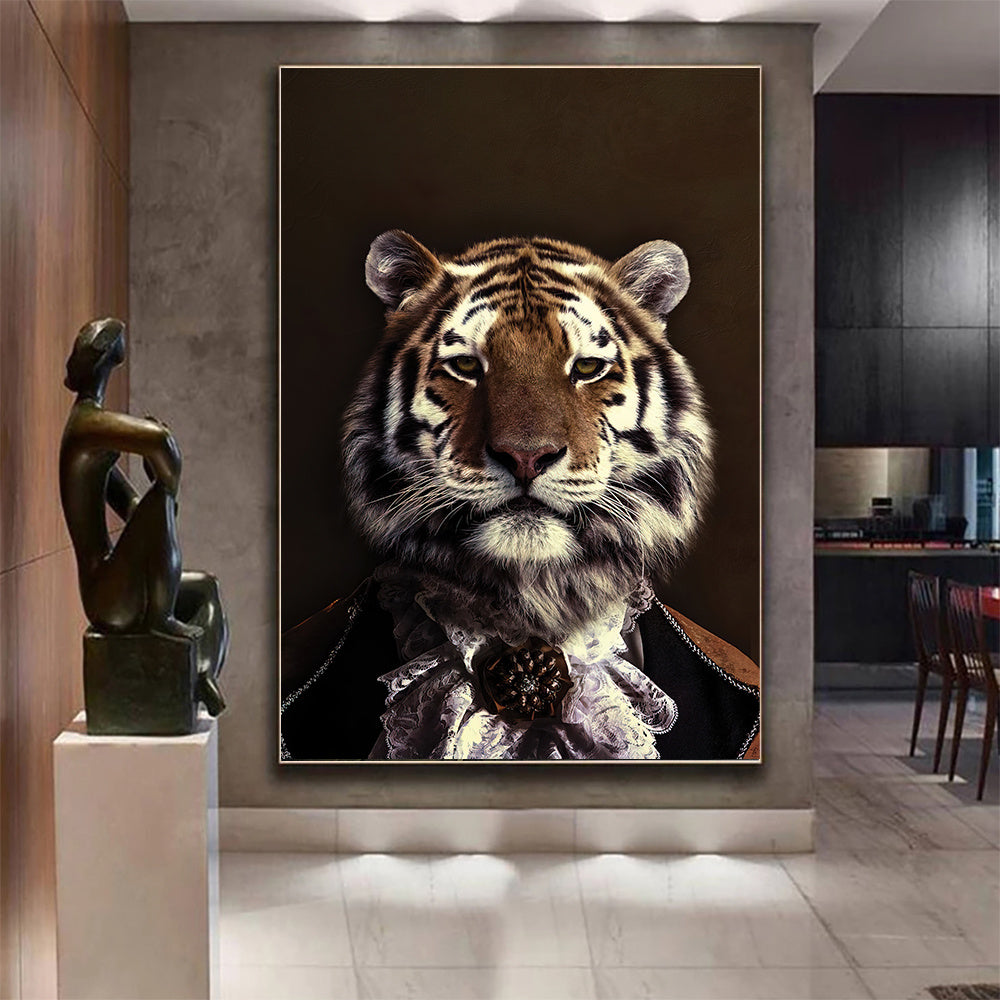Wohnzimmer Dekor Schwarz Wildlife Poster