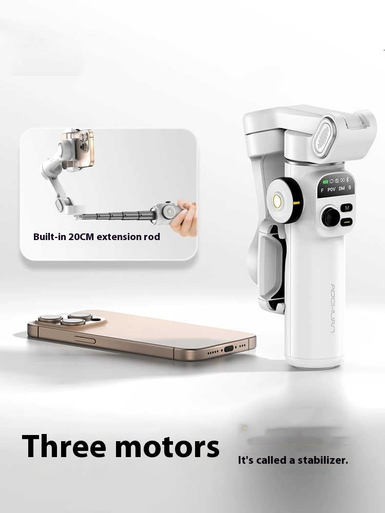 Mobiler 3-Achsen PTZ-Smartphone-Stabilisator mit Anti-Shake – Handheld Gimbal & Selfie Stick