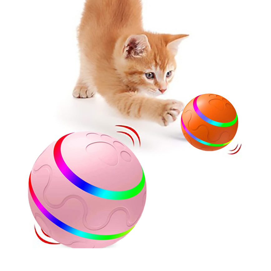 Haustier Neue Katze Böser Ball Spielzeug Intelligenter Ball USB Katzen Spielzeug Selbstdrehender Ball Automatischer Rotationsball