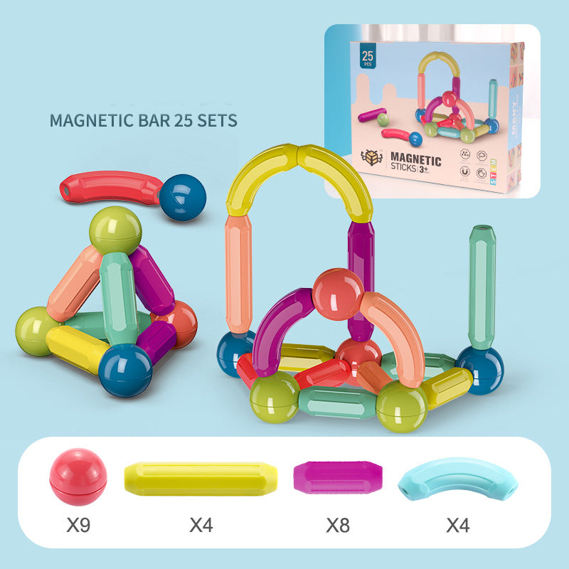 Babyspielzeug Magnetische Stabbausteine Spiel Magneten Kinder Set Magnete für Kinder Magnetische Bausteine