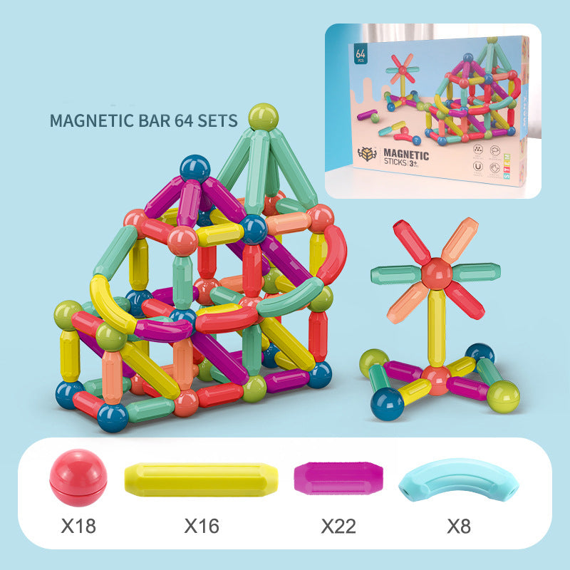 Babyspielzeug Magnetische Stabbausteine Spiel Magneten Kinder Set Magnete für Kinder Magnetische Bausteine