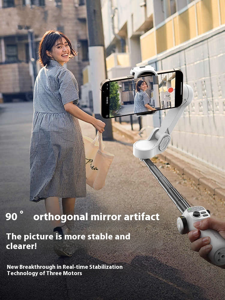 Mobiler 3-Achsen PTZ-Smartphone-Stabilisator mit Anti-Shake – Handheld Gimbal & Selfie Stick