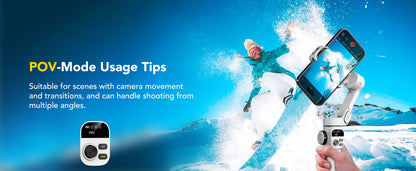 AOCHUAN Smart X2 – 3-Achsen-Smartphone-Gimbal mit ausziehbarem Stativarm und LED-Display.