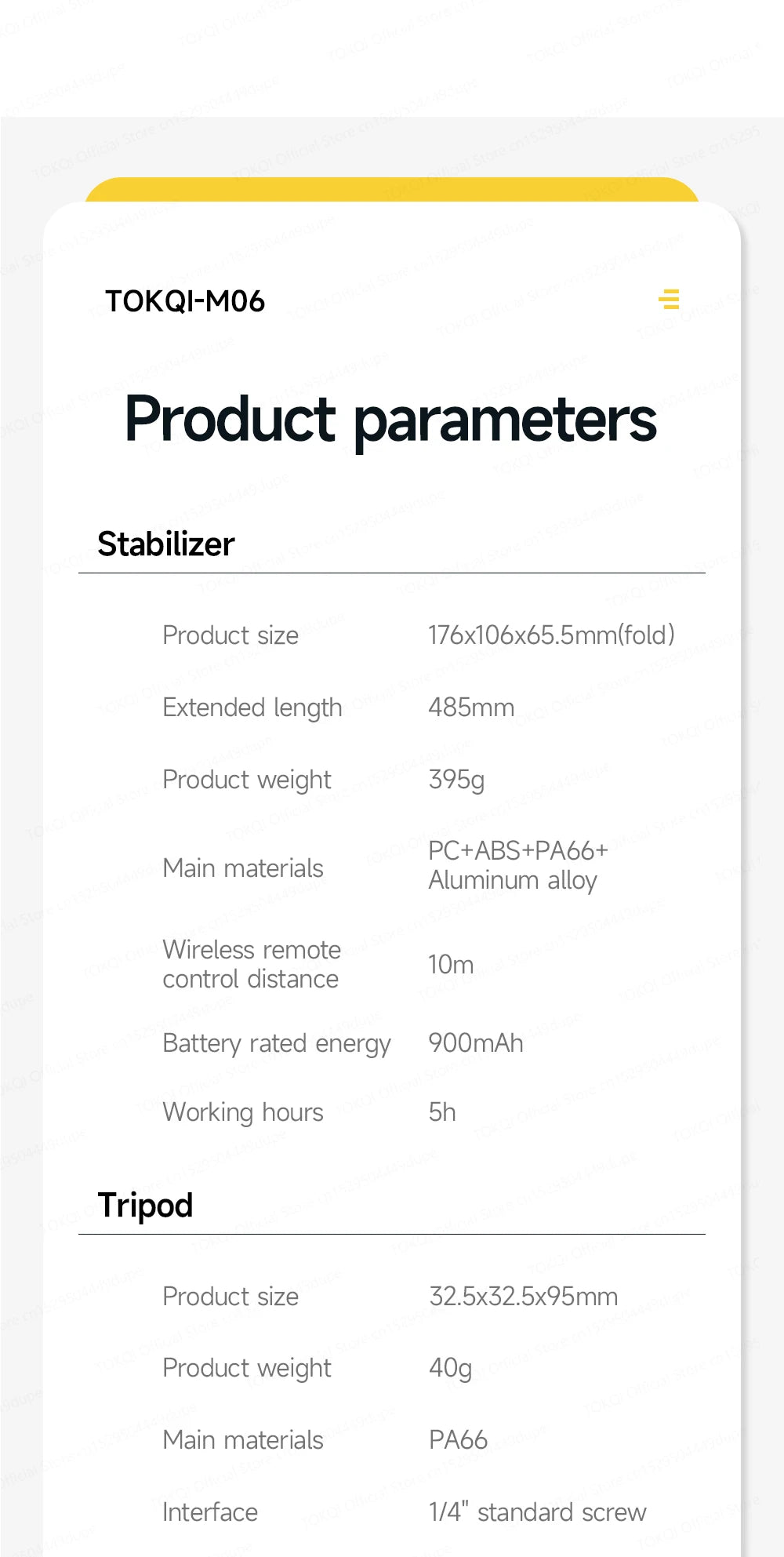 TOKQI M06 KI-Tracking-Gimbal Anti-Schütteln-Stabilisator mit integriertem Teleskopstab und kabellosem Mikrofon für Smartphone-Aufnahmen und Vlogs