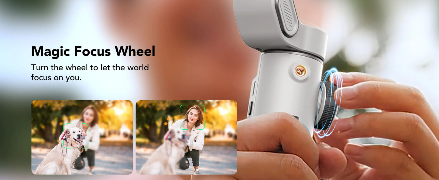 AOCHUAN Smart X2 – 3-Achsen-Smartphone-Gimbal mit ausziehbarem Stativarm und LED-Display.