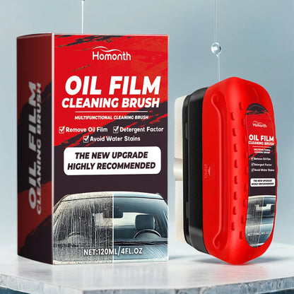 Auto-Glas-Ölfilm-Entferner, Glasreinigungsplatte, hydrophobe Glasbeschichtung, Frontscheiben- und Fensterreiniger, Auto-Glas-Ölfilm-Nachfüllreiniger mit Bürste.