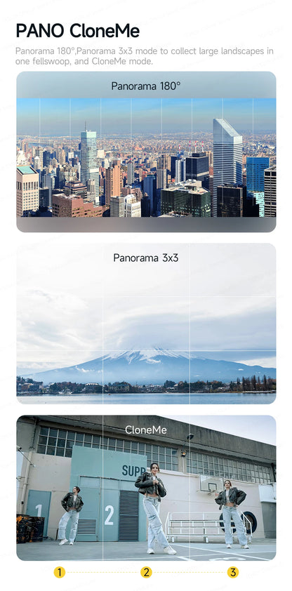 TOKQI M06 KI-Tracking-Gimbal Anti-Schütteln-Stabilisator mit integriertem Teleskopstab und kabellosem Mikrofon für Smartphone-Aufnahmen und Vlogs