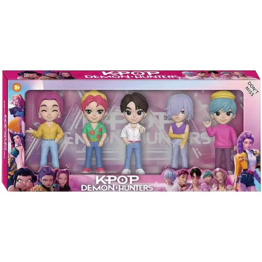 Demon Hunters Anime K-Pop Figurenmodell Spielzeug Cartoon Gaming Zubehör Schreibtischdekoration Sammelfiguren Modellspielzeug für Kinder Geschenk