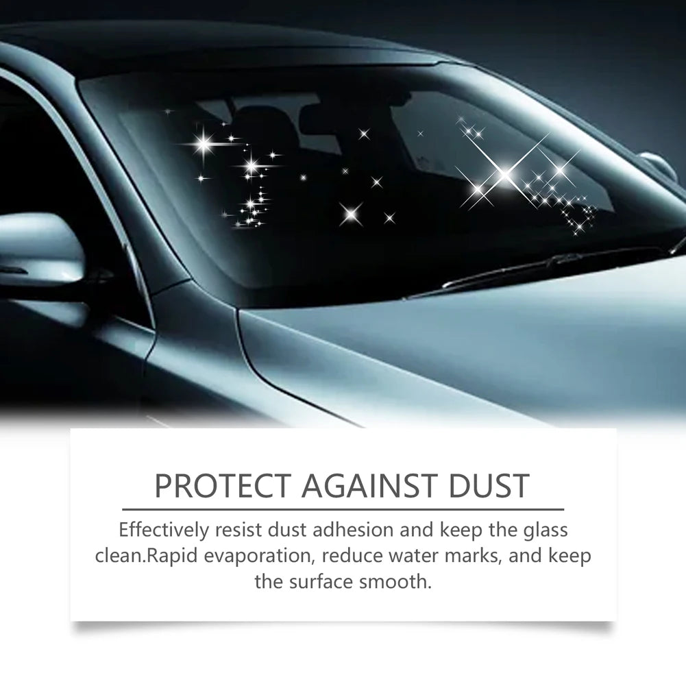 Auto-Glas-Ölfilm-Entferner, Glasreinigungsplatte, hydrophobe Glasbeschichtung, Frontscheiben- und Fensterreiniger, Auto-Glas-Ölfilm-Nachfüllreiniger mit Bürste.