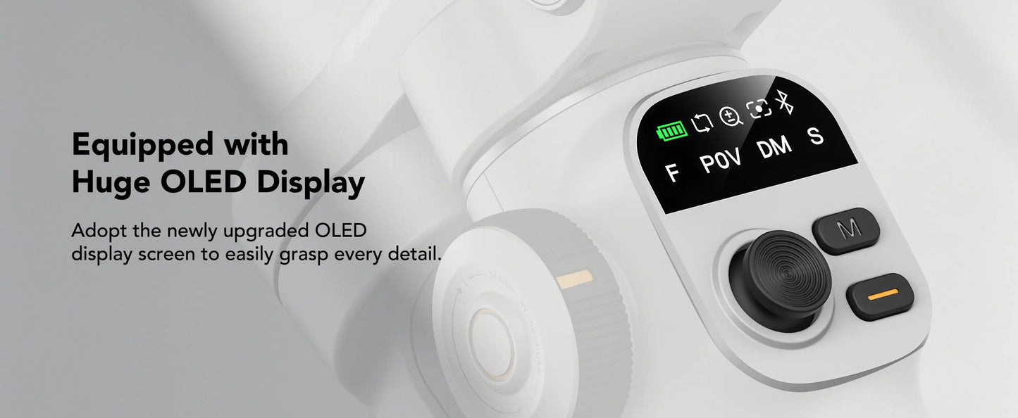 AOCHUAN Smart X2 – 3-Achsen-Smartphone-Gimbal mit ausziehbarem Stativarm und LED-Display.