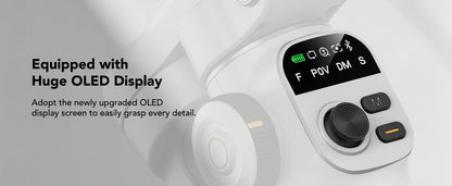 AOCHUAN Smart X2 – 3-Achsen-Smartphone-Gimbal mit ausziehbarem Stativarm und LED-Display.