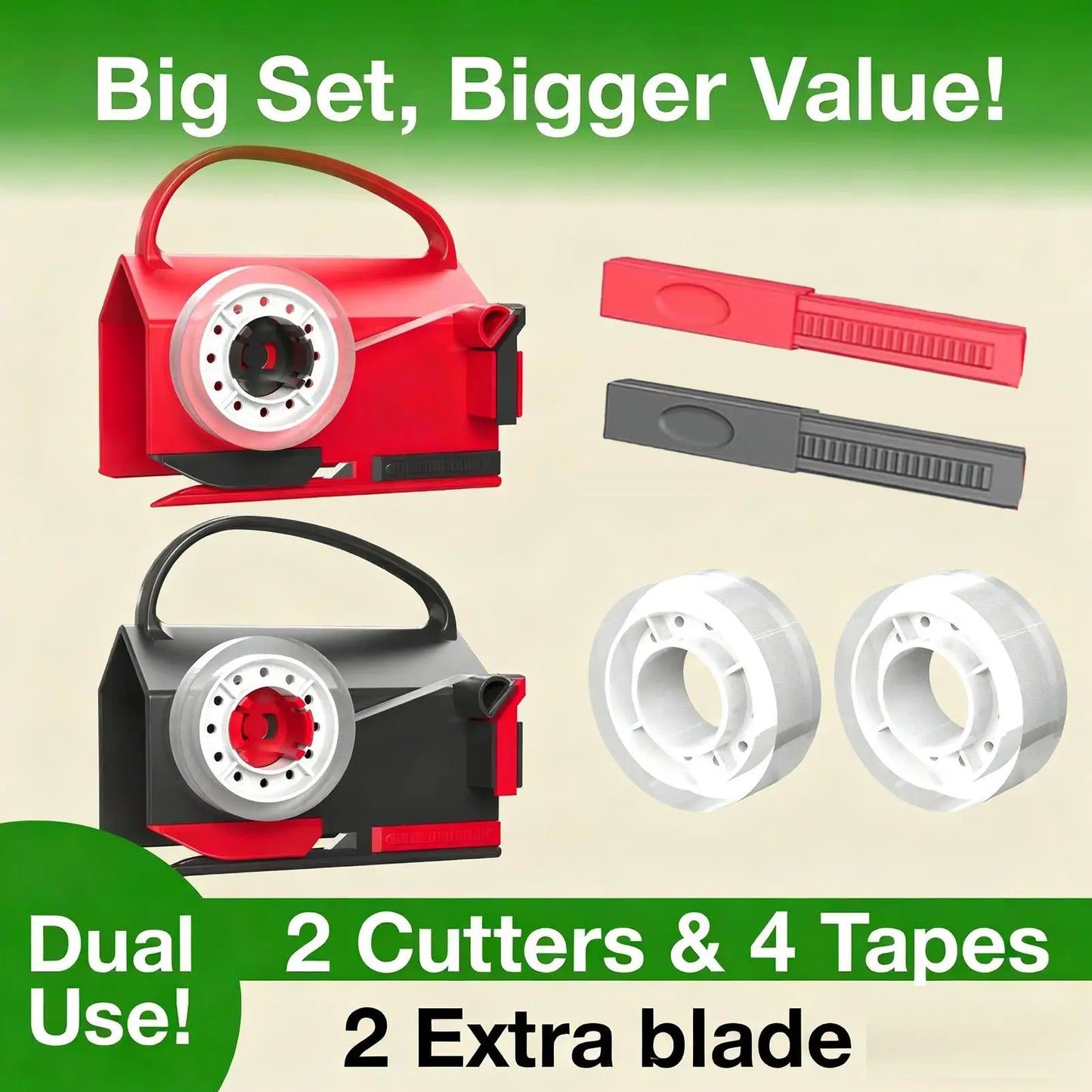 Papierrollenschneider mit Griff - Weihnachtsgeschenkpapier Schneidegerät