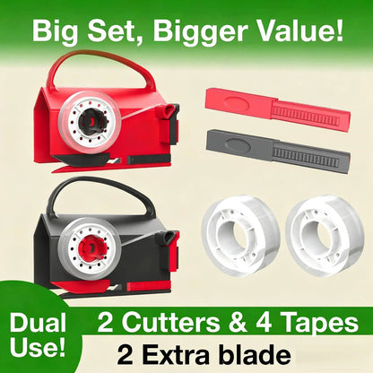 Papierrollenschneider mit Griff - Weihnachtsgeschenkpapier Schneidegerät