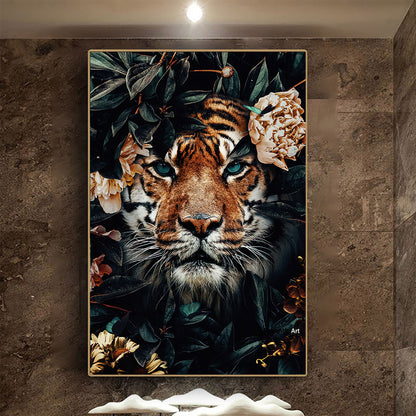 Wohnzimmer Dekor Schwarz Wildlife Poster
