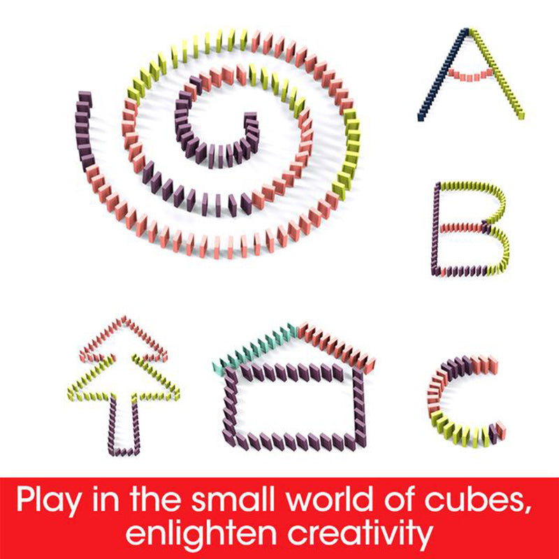 Domino-Zugspielzeug Babyspielzeug Auto-Puzzle Automatische Freigabe Lizenz Elektrische Bausteine Zugspielzeug