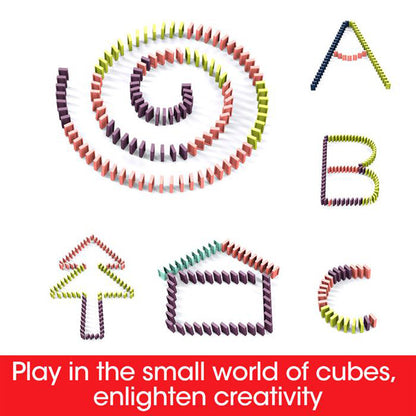 Domino-Zugspielzeug Babyspielzeug Auto-Puzzle Automatische Freigabe Lizenz Elektrische Bausteine Zugspielzeug