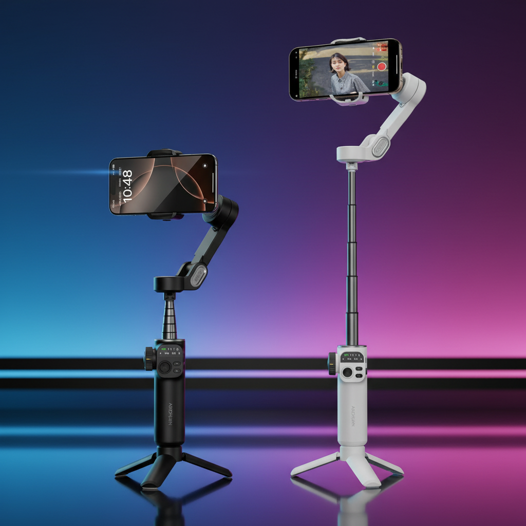 Gimbal Preto e Branco - Cenário RGB